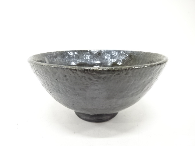 JAPANESE TEA CEREMONY / YOHEN TEA CHAWAN / BLACK GLAZE / ARTISAN WORK